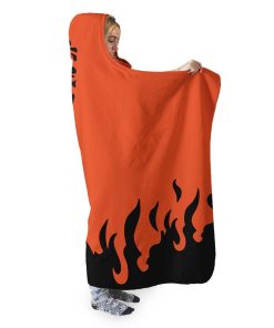 9Heritages 3D Naruto Sixth Hokage Cloak Custom Hooded Blanket