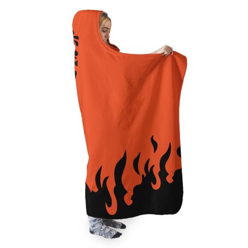 9Heritages 3D Naruto Sixth Hokage Cloak Custom Hooded Blanket