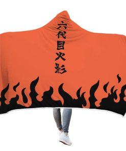 9Heritages 3D Naruto Sixth Hokage Cloak Custom Hooded Blanket