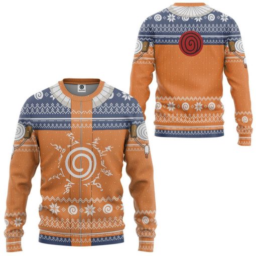 9Heritages 3D Uzumaki Naruto Ugly Christmas Sweater Custom Tshirt Hoodie Apparel