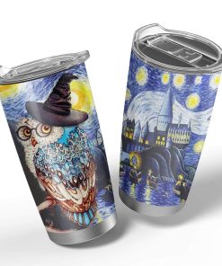 9Heritages 3D Hogwarts And Hedwig Custom Design Vacuum Insulated Tumbler