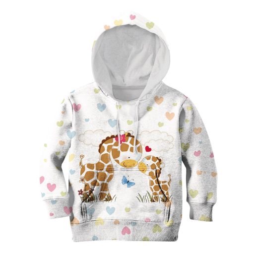 9Heritages Giraffe And Her Kid Custom Hoodies T-shirt Apparel