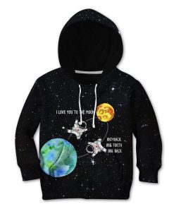 9Heritages I love you to the moon and back and forth and back Custom Hoodies T-shirt Apparel