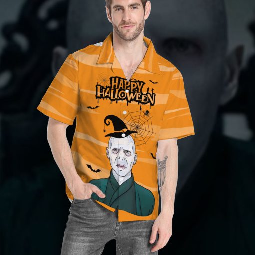 9Heritages 3D Happy Halloween Lord Voldemort Custom Hawaii Shirt