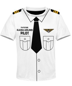 9Heritages Kid Custom Hoodies T-shirt I'm future Alaska Airlines pilot Apparel