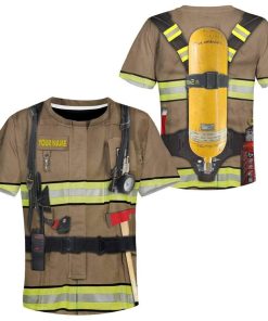 9Heritages Kid Firefighter Custom Name T-Shirts Hoodies Apparel