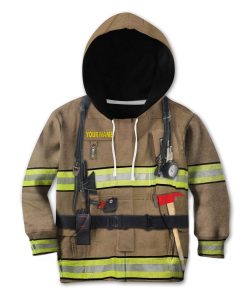 9Heritages Kid Firefighter Custom Name T-Shirts Hoodies Apparel