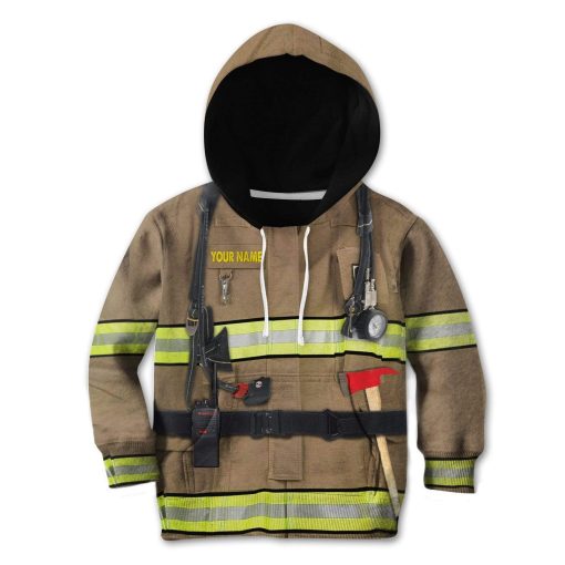 9Heritages Kid Firefighter Custom Name T-Shirts Hoodies Apparel