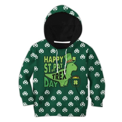 9Heritages Kid Happy St Pattrex Day T-Shirts Hoodie Apparel