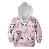 9Heritages Panda In Love Custom Hoodies T-shirt Apparel