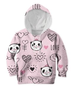 9Heritages Panda In Love Custom Hoodies T-shirt Apparel