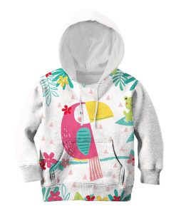 9Heritages Pink Parrot Custom Hoodies T-shirt Apparel