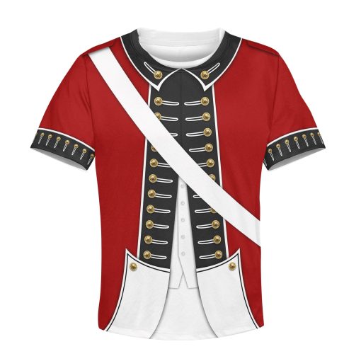 9Heritages REVOLUTIONARY WAR UNIFORM Kid Custom Hoodies T-shirt Apparel