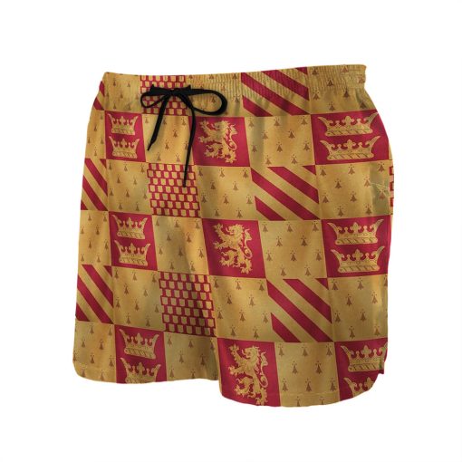 9Heritages 3D H.P Gryffindor House Custom Men Short