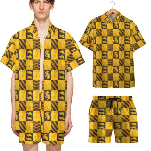 9Heritages 3D H.P Hufflepuff House Custom Hawaii Shirt