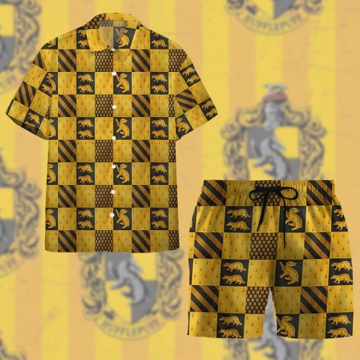 9Heritages 3D H.P Hufflepuff House Custom Hawaii Shirt