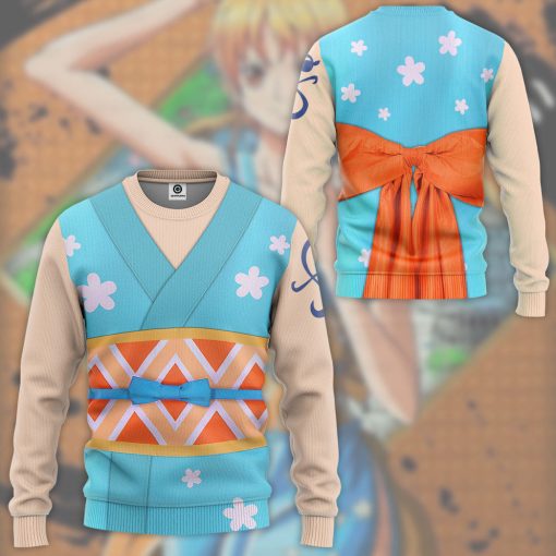 9Heritages 3D One Piece Nami The Wano Country Arc Custom Hoodie Tshirt Apparel