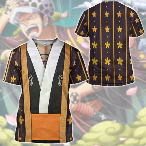 9Heritages 3D One Piece Law The Wano Country Arc Custom Hoodie Tshirt Apparel