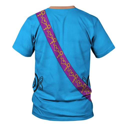 9Heritages Prince Suit Turquoise and Orange All-Over Print Unisex Pullover Hoodie, Sweatshirt, T-Shirt, and Swatpants