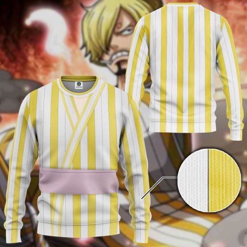 9Heritages 3D One Piece Sanji The Wano Country Arc Custom Hoodie Tshirt Apparel