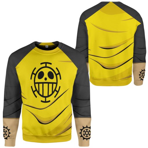 9Heritages 3D One Piece Trafalgar DW ater Law Custom Hoodie Tshirt Apparel