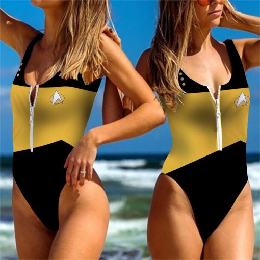 9Heritages 3D S.T Yellow Custom One Piece Swimsuit