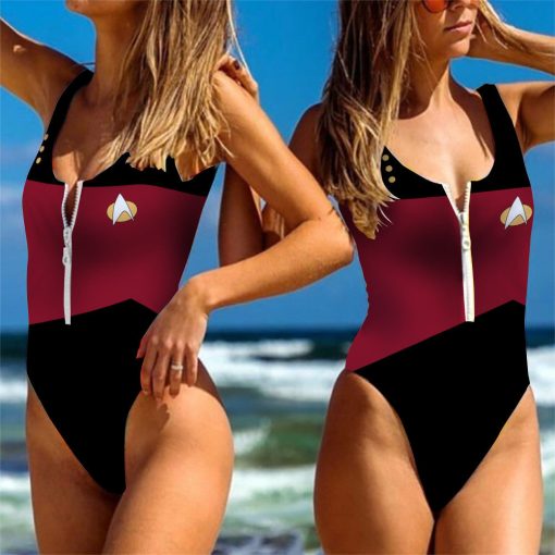 9Heritages 3D S.T Red Custom One Piece Swimsuit