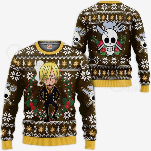 9Heritages 3D One Piece Sanji Custom Fandom Ugly Christmas Sweater