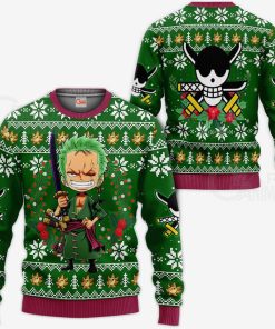 9Heritages 3D One Piece Zoro Custom Fandom Ugly Christmas Sweater