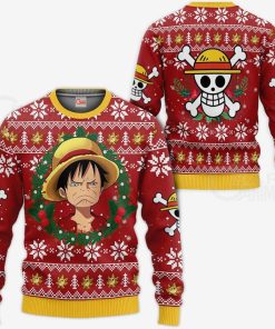 9Heritages 3D One Piece Luffy Custom Fandom Ugly Christmas Sweater