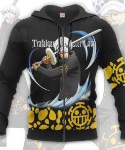 Tragafalar Law Shirt One Piece Anime Hoodie Jacket VA11