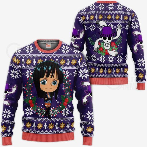 9Heritages 3D One Piece Nico Robin Custom Ugly Christmas Sweater