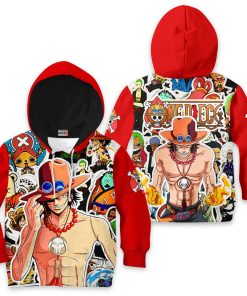 Portgas D Ace Anime Kids Hoodie Custom Merch Clothes PT1801