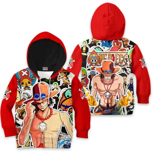 Portgas D Ace Anime Kids Hoodie Custom Merch Clothes PT1801