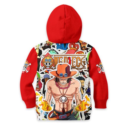 Portgas D Ace Anime Kids Hoodie Custom Merch Clothes PT1801