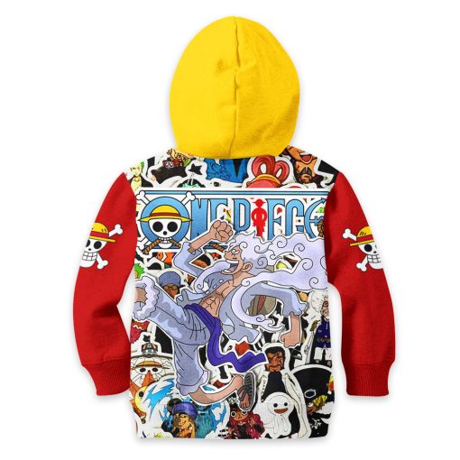 Monkey D Luffy Gear 5 Anime Kids Hoodie Custom Merch Clothes PT1801