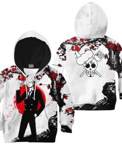 9Heritages 3D One Piece Sanji Kids Hoodie Custom Anime Clothes Japan Style VA0612