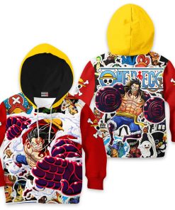 Monkey D Luffy Gear 4 Anime Kids Hoodie Custom Merch Clothes PT1801