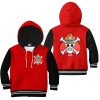 9Heritages 3D One Piece Ace Symbol Kids Hoodie Custom Anime Clothes VA1312