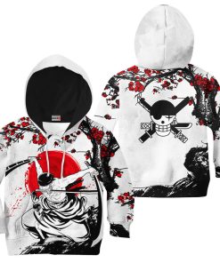 9Heritages 3D One Piece Roronoa Zoro Kids Hoodie Custom Anime Clothes Japan Style VA0612