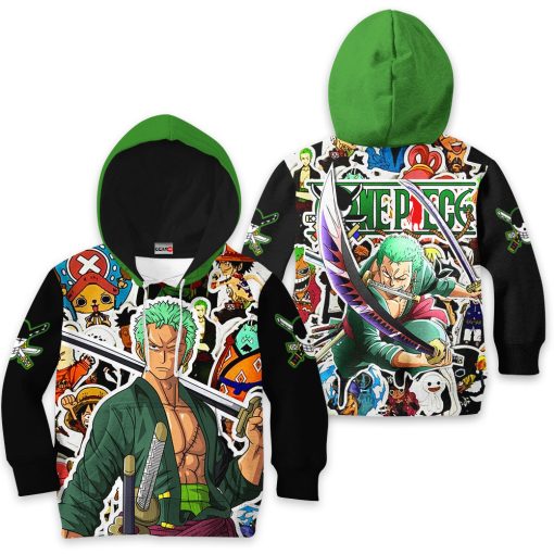 Roronoa Zoro Anime Kids Hoodie Custom Merch Clothes PT1801