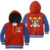 9Heritages 3D One Piece Luffy Symbol Kids Hoodie Custom Anime Merch Clothes VA1312