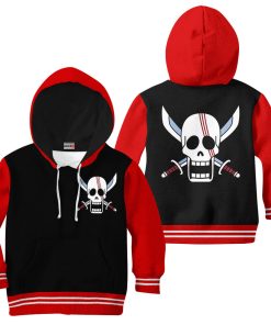 9Heritages 3D One Piece Shanks Symbol Kids Hoodie Custom Anime Clothes VA1312