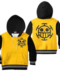 9Heritages 3D One Piece Law Symbol Kids Hoodie Custom Anime Clothes VA1312