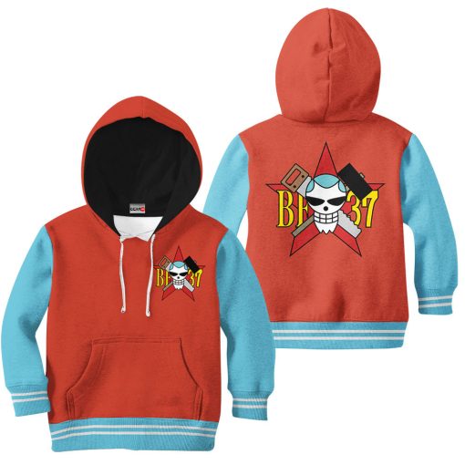 9Heritages 3D One Piece Franky Symbol Kids Hoodie Custom Anime Clothes VA1312