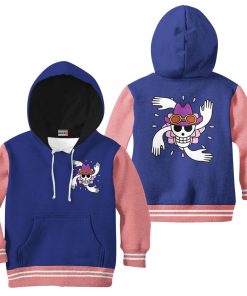 9Heritages 3D One Piece Nico Robin Symbol Kids Hoodie Custom Anime Merch Clothes VA1312