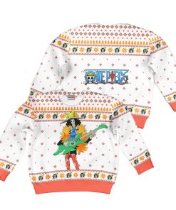 9Heritages 3D One Piece Brook Kids Anime Ugly Christmas Sweater