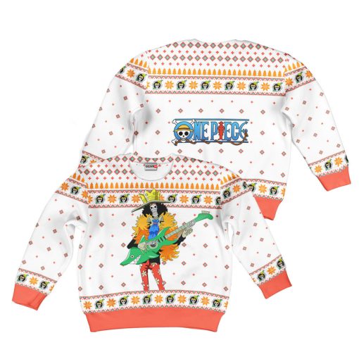 9Heritages 3D One Piece Brook Kids Anime Ugly Christmas Sweater