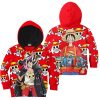 9Heritages 3D One Piece Red Luffy Kids Hoodie Custom Anime Merch Clothes