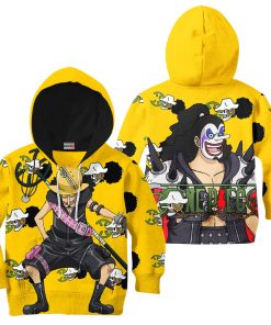 9Heritages 3D One Piece Red Usopp Kids Hoodie Custom Anime Merch Clothes